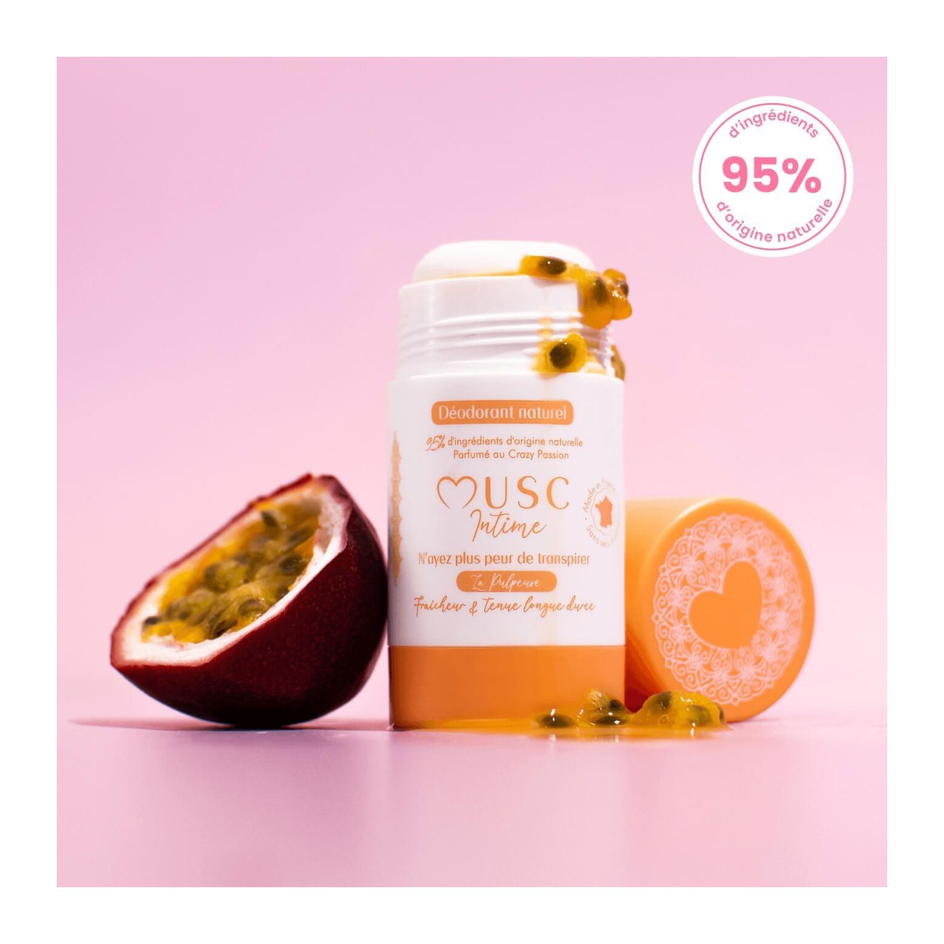 Déodorant naturel La Pulpeuse Crazy Passion stick 50 gr